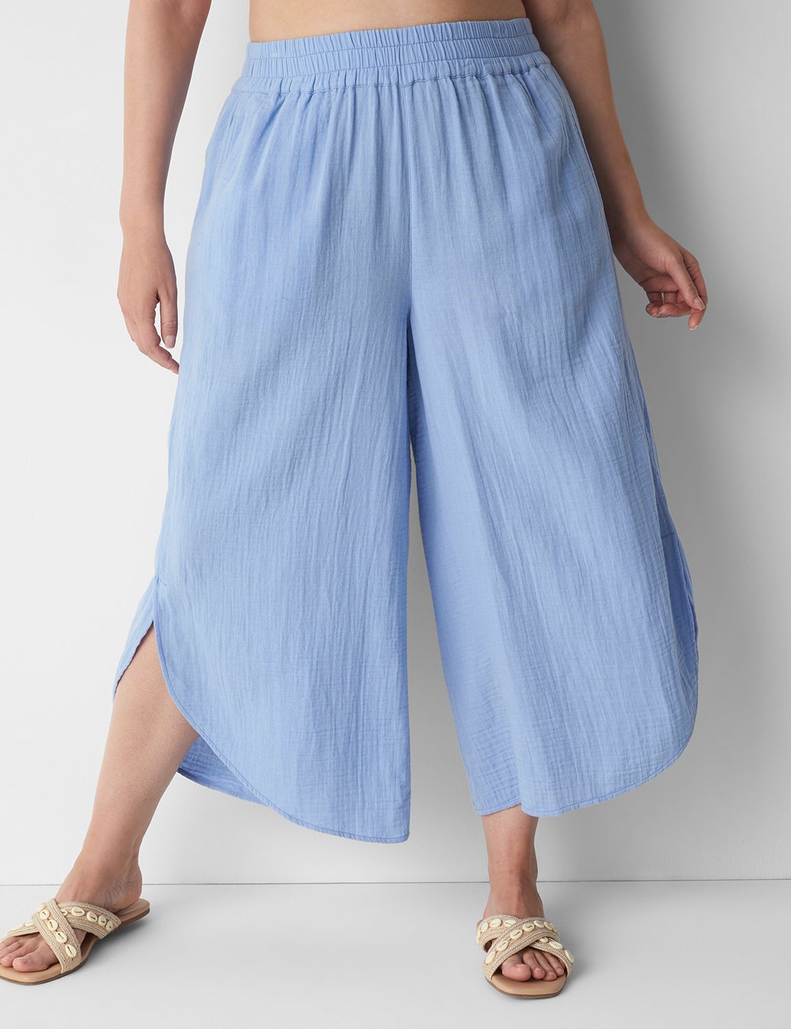 The Beach Split Leg Pant 1136696 LaneBryant