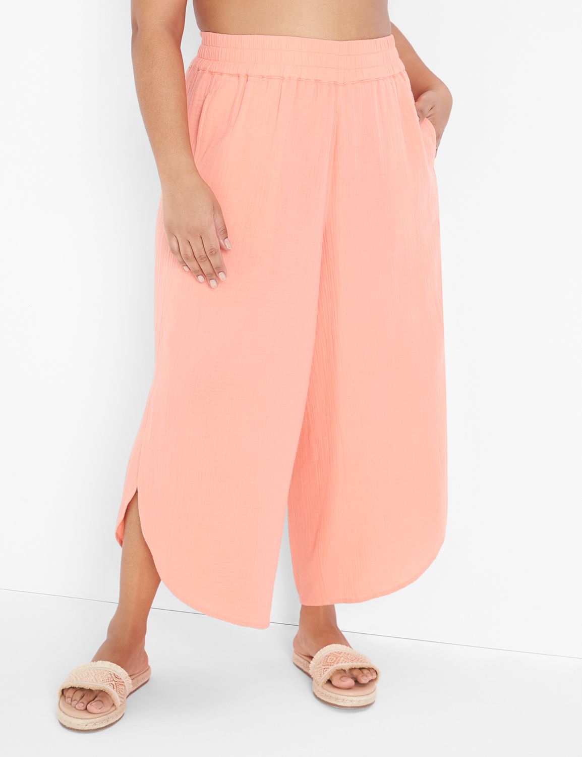 The Beach Split Leg Pant 1136696 LaneBryant