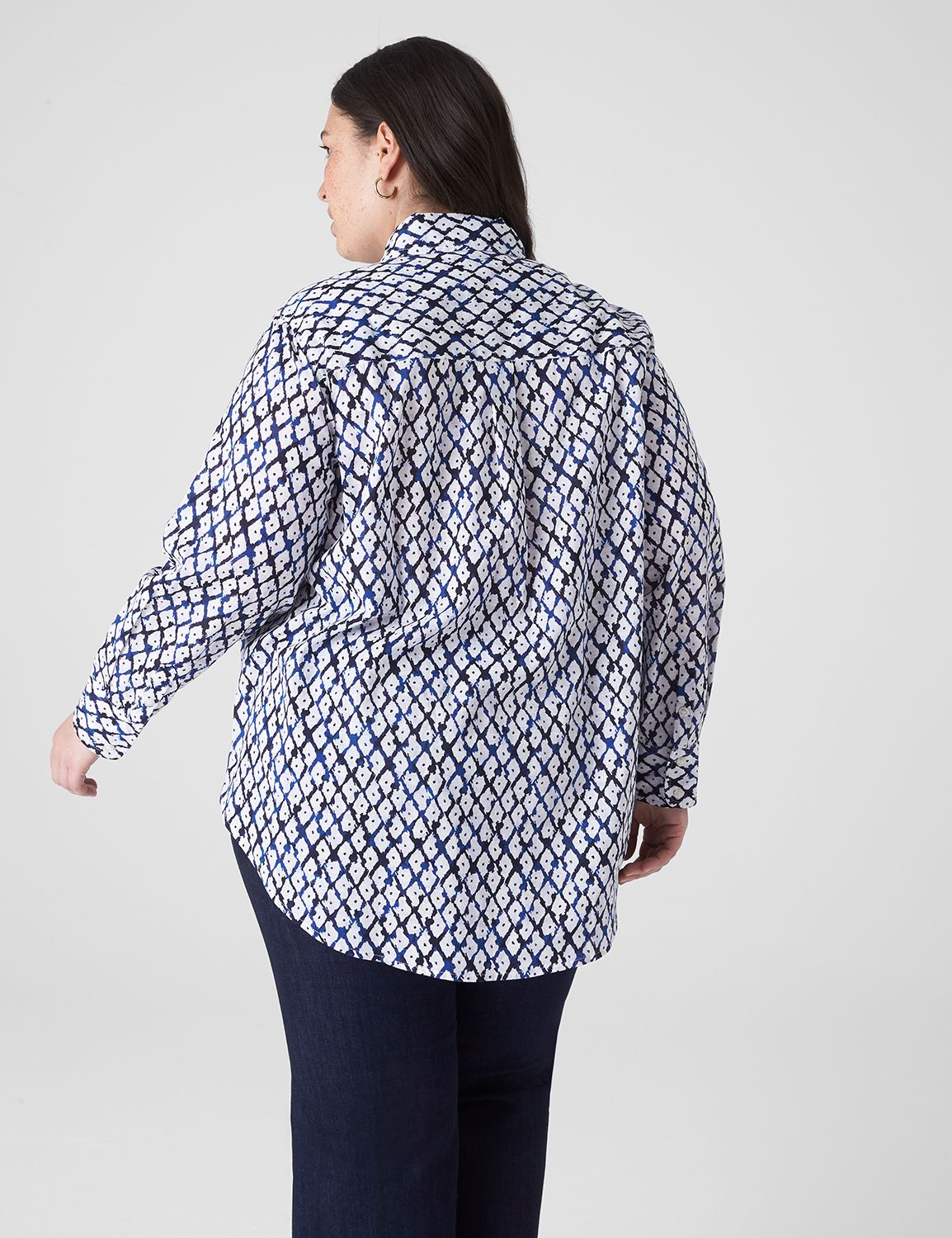 Classic Long Sleeve Button Down Sof | LaneBryant