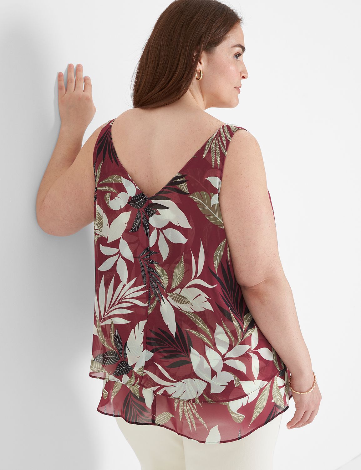 Plus Size - Chiffon Double Layer Tank - Torrid