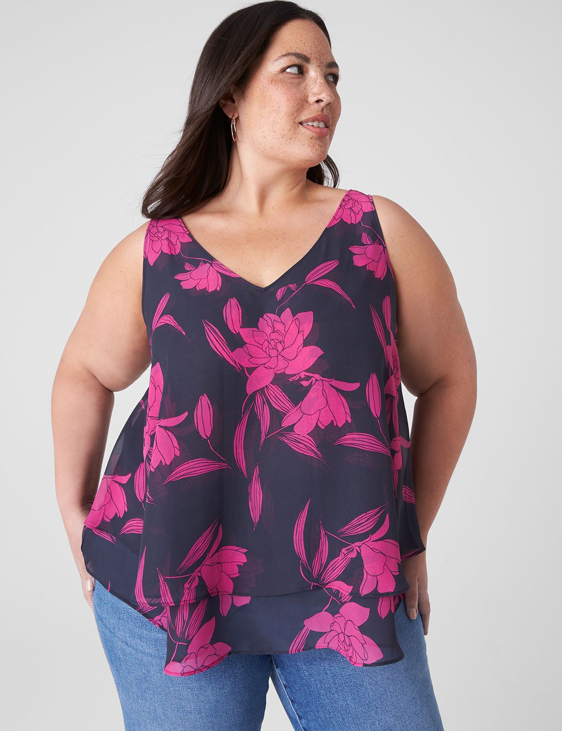 Buy Spanx Perfect Length Top, Chiffon Tank 2024 Online