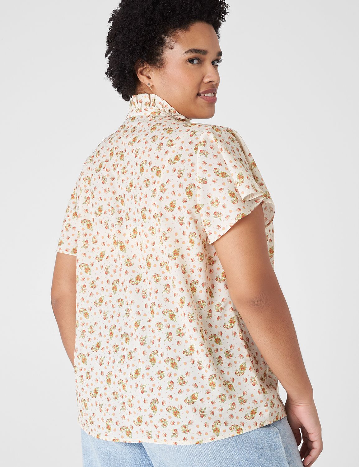 Classic Short Sleeve Double Tie Top Product Image 2