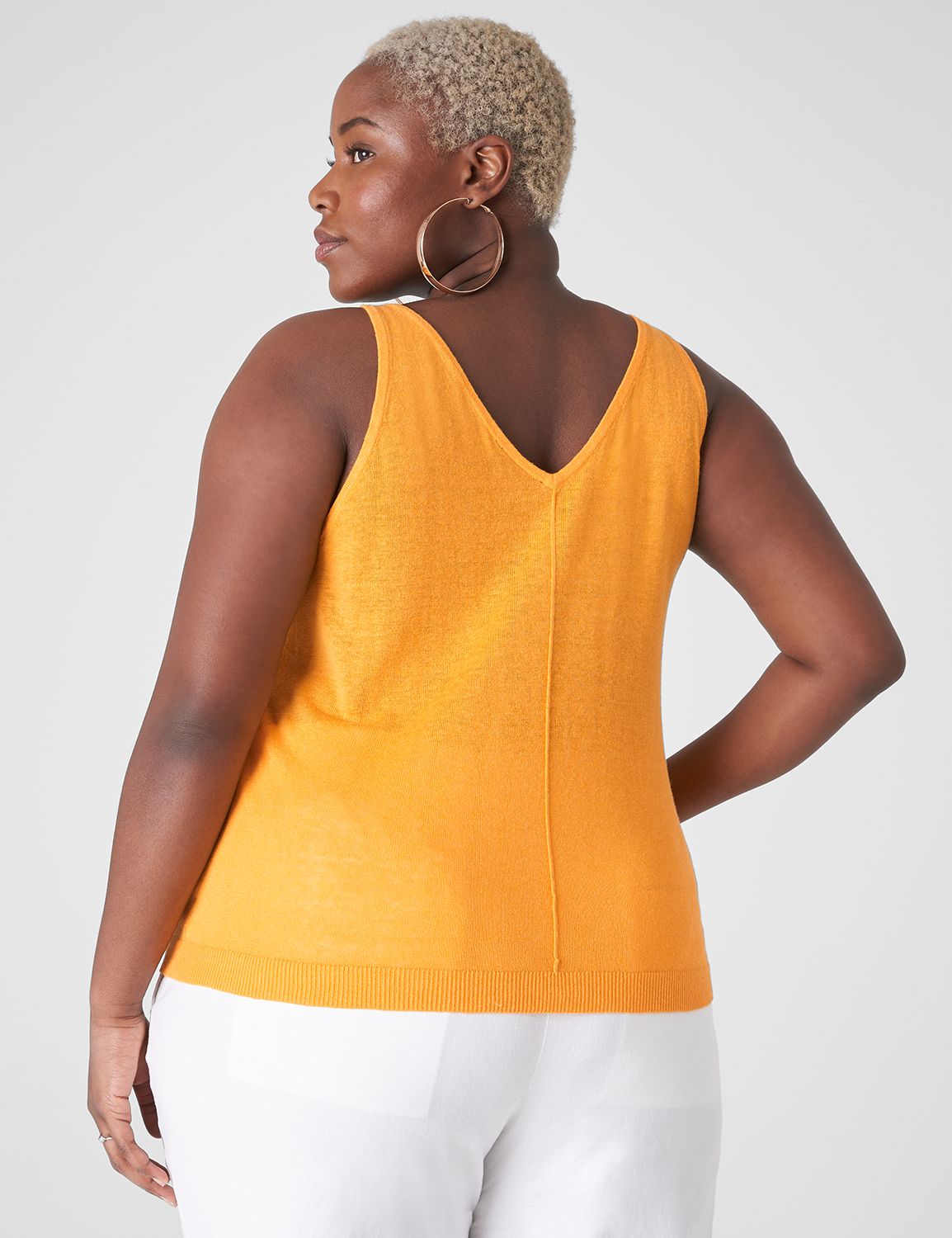 Classic V-Neck Tank Pullover Sweate Product Image 2