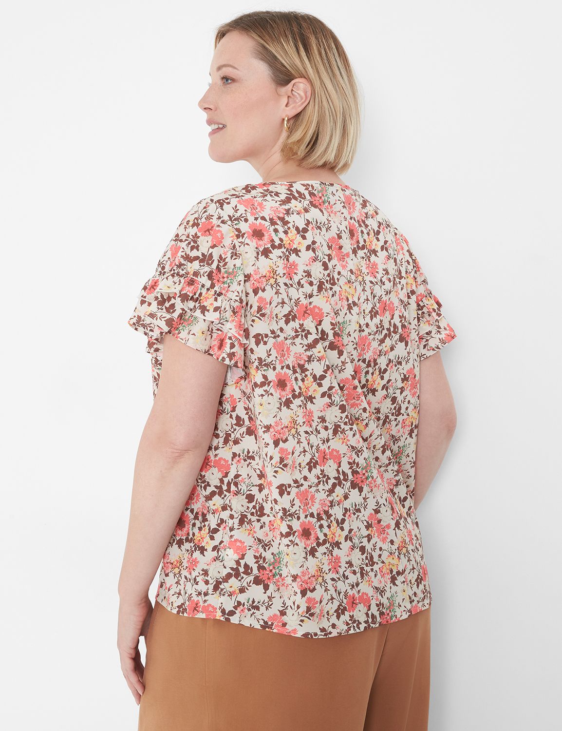 Classic Short Sleeve Flutter Crew N Product Image 2