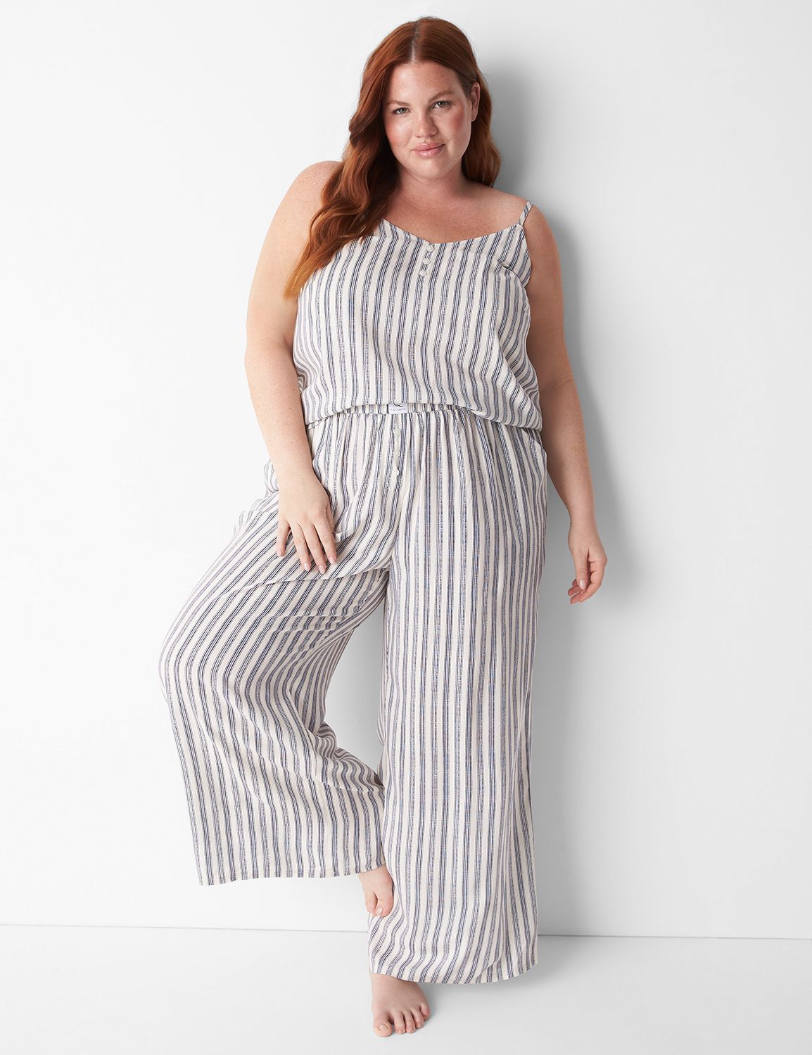 Woven Wide Leg Pant 1135210 F LaneBryant