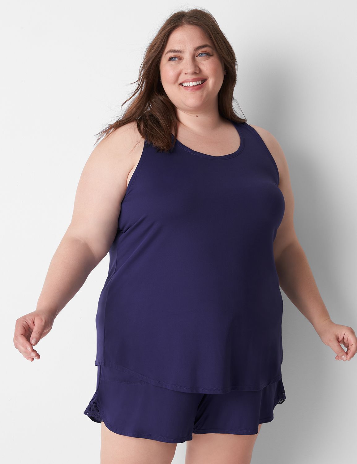 Transform Racerback Tank Top in Soft Lavender