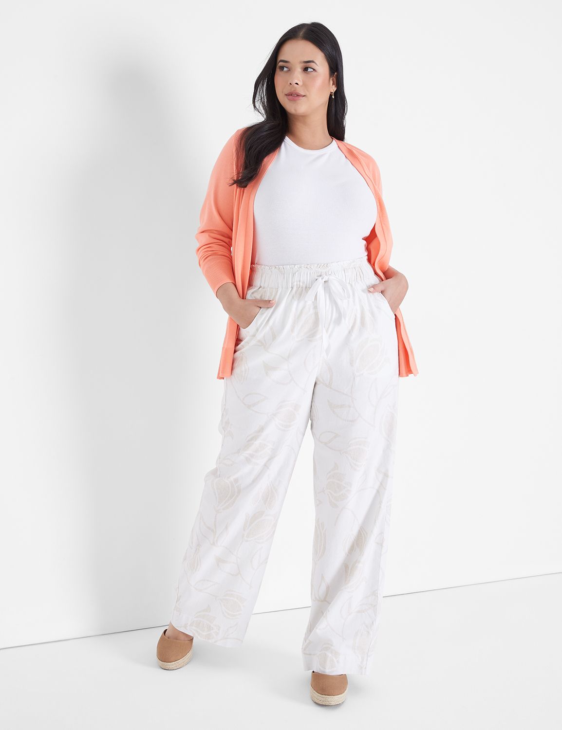 Lane bryant sale linen pants