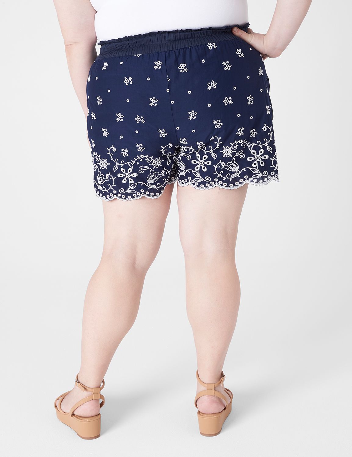 Lane bryant white store shorts