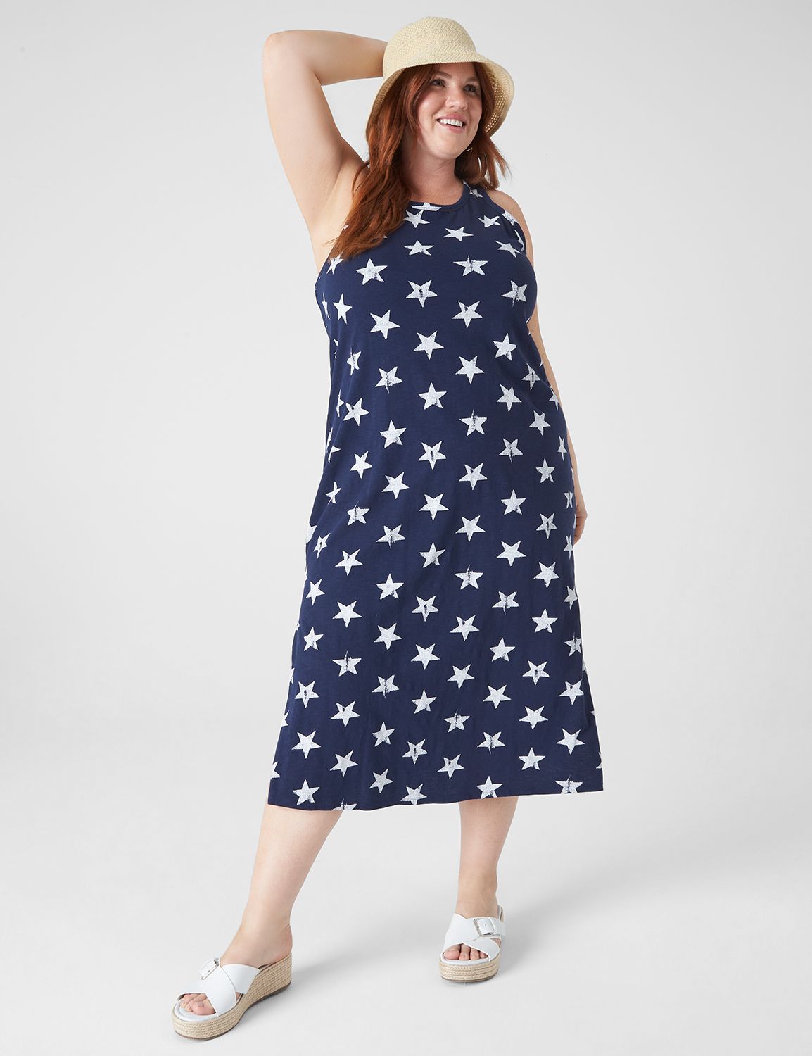 has a clearance sale on plus-size dresses 