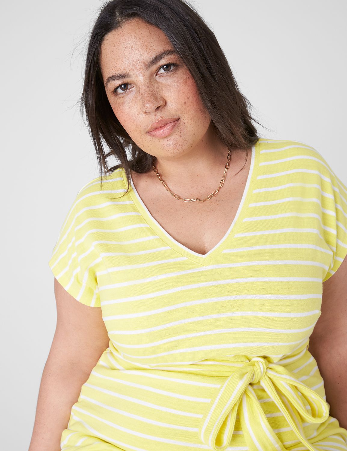 Lane bryant yellow on sale dress