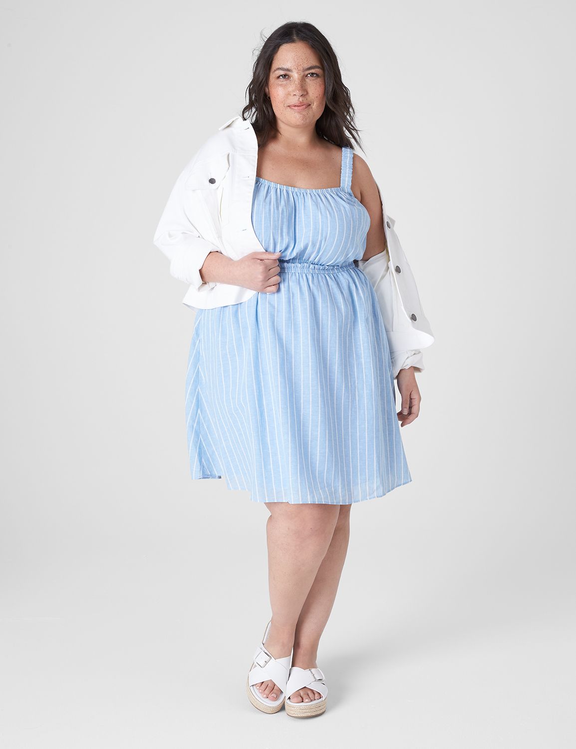 CHARTOU Women's Elegant Straps Back Smocked A-Line Long Skirt Denim Overall  Pinafore Dress : : Clothing, Shoes & Accessories