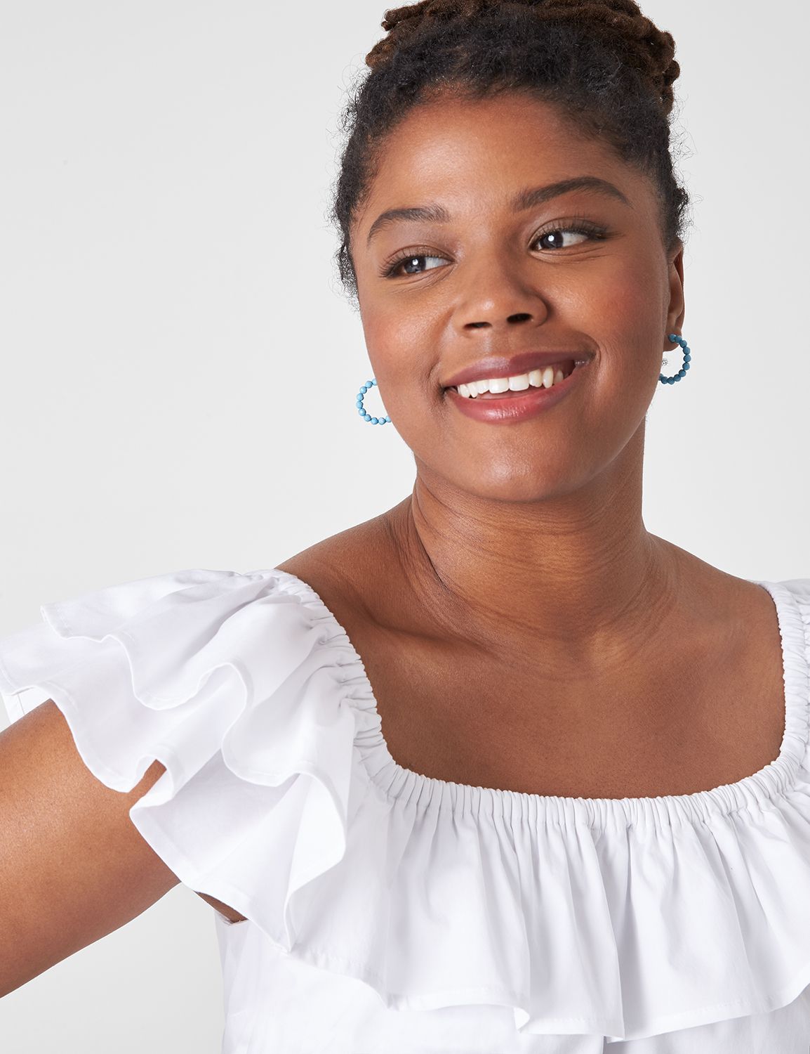 Short Sleeve Double Ruffle Converti | LaneBryant