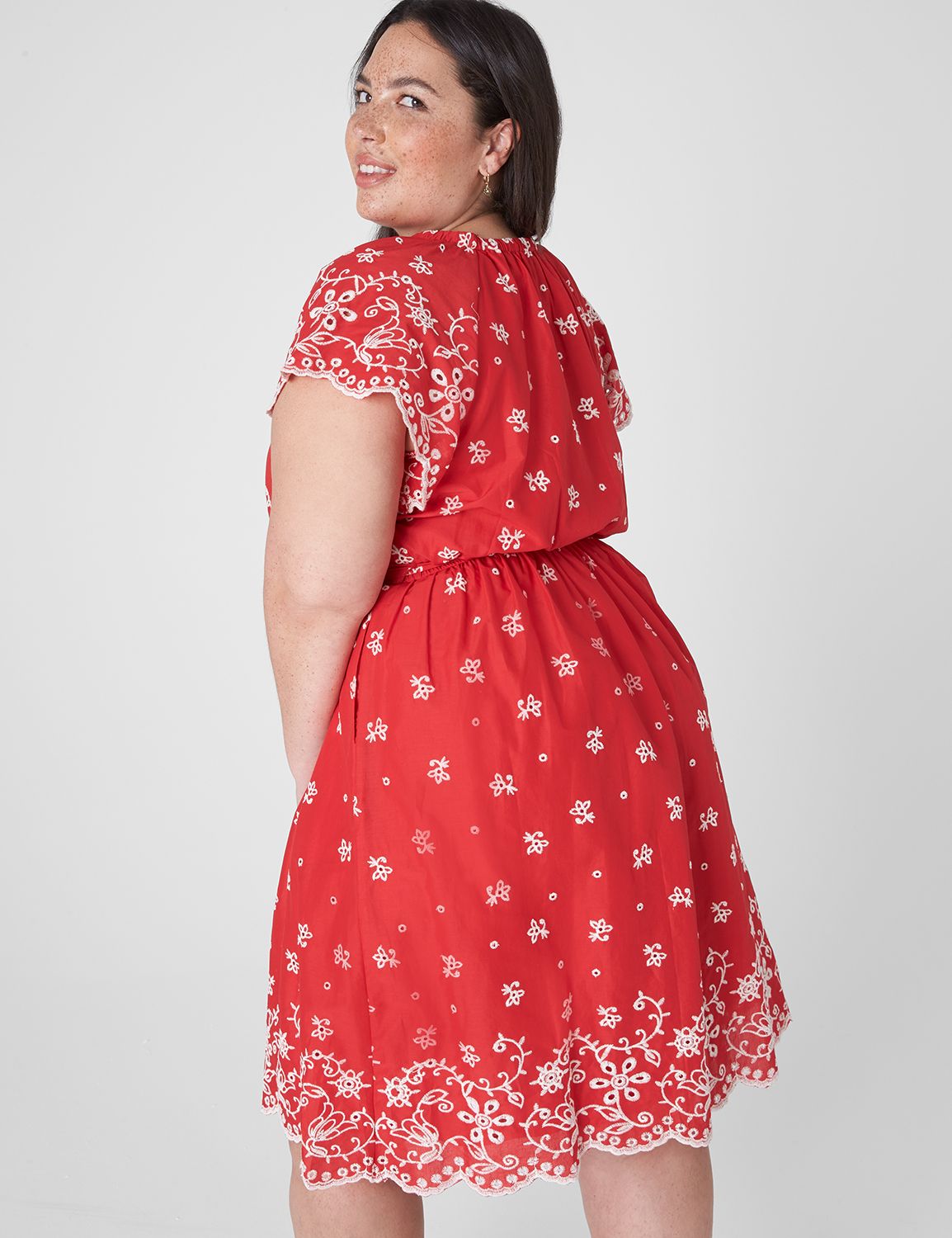 Cap Raglan Sleeve Ruched Fit And Fl | LaneBryant