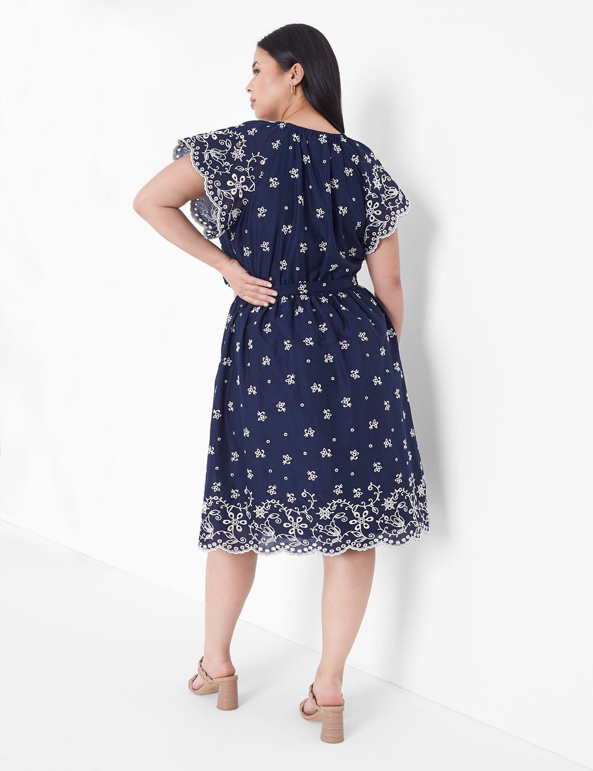 Fit Flare Cap Sleeve Dress