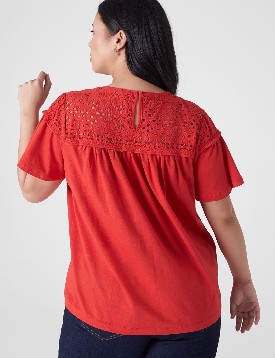 Classic Short Sleeve Crew Neck Wove Product Image 2
