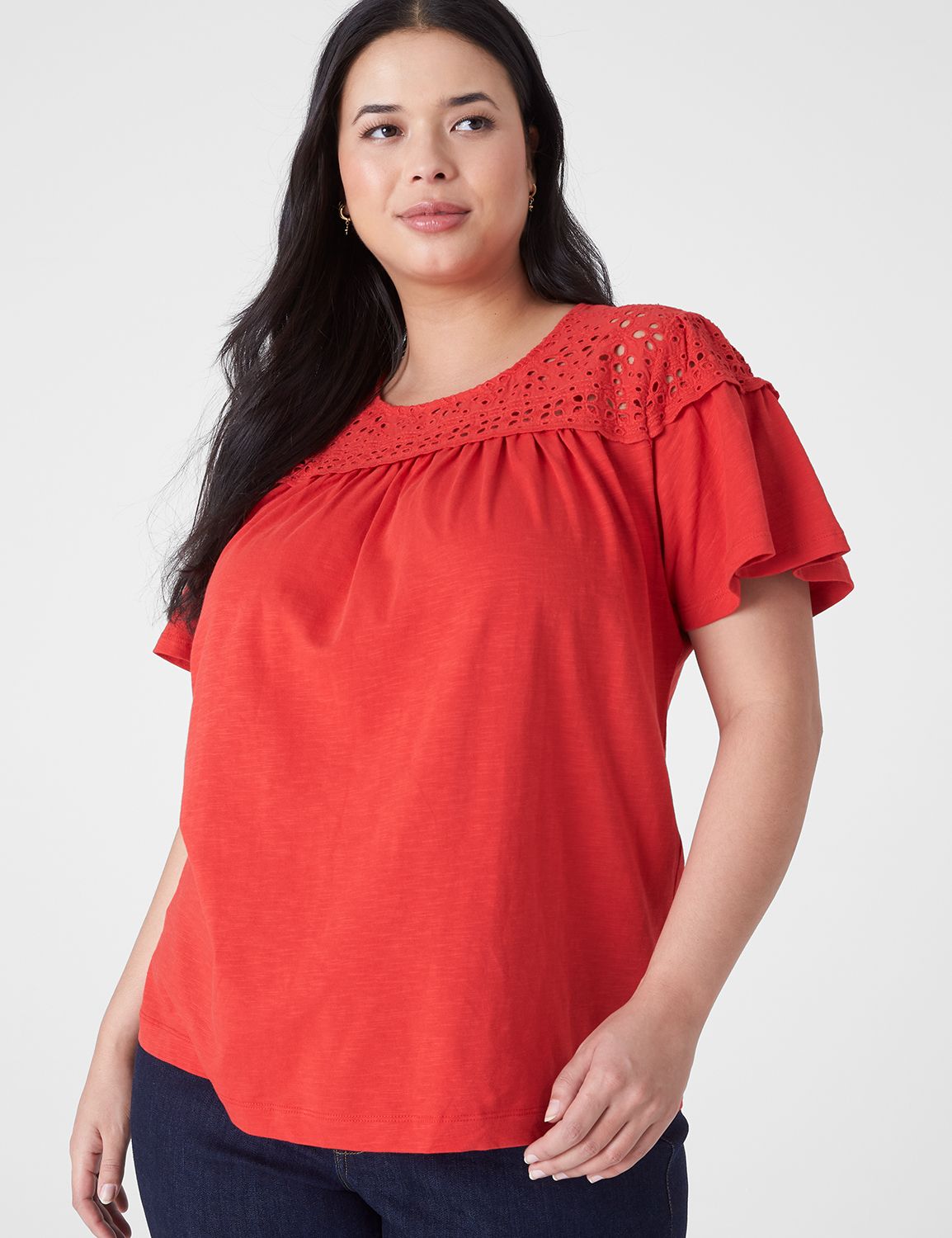 Classic Short Sleeve Crew Neck Wove Product Image 3