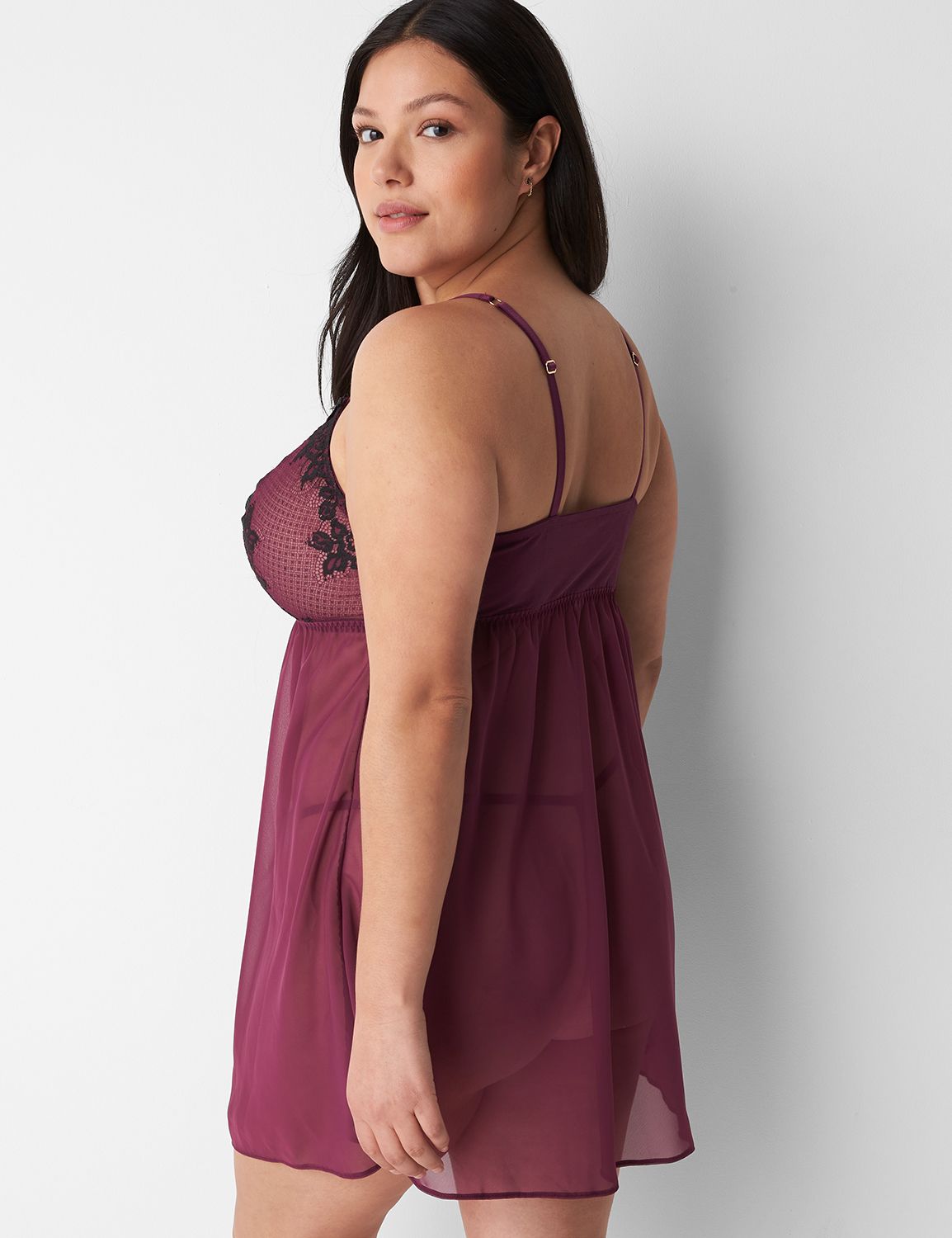 Strap Bliss Underwire Plus Size Babydoll