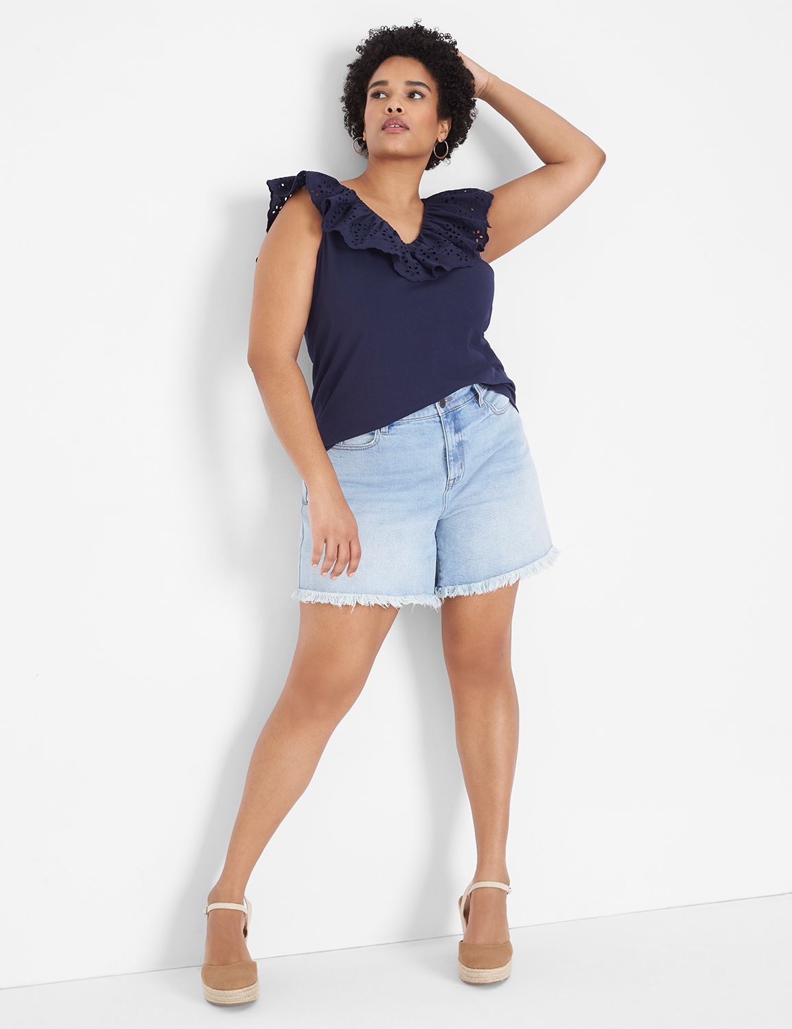 MID RISE RELAXED SHORT A LINE- LOVE Product Image 3