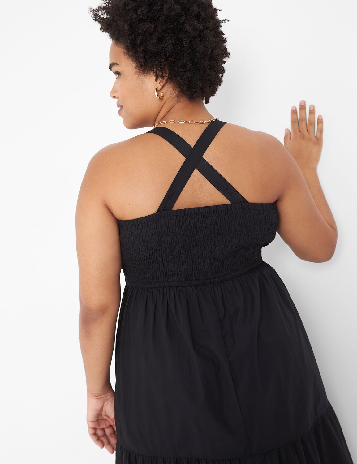 Sleeveless Tie Strap Smocked Maxi 1 Product Image 4