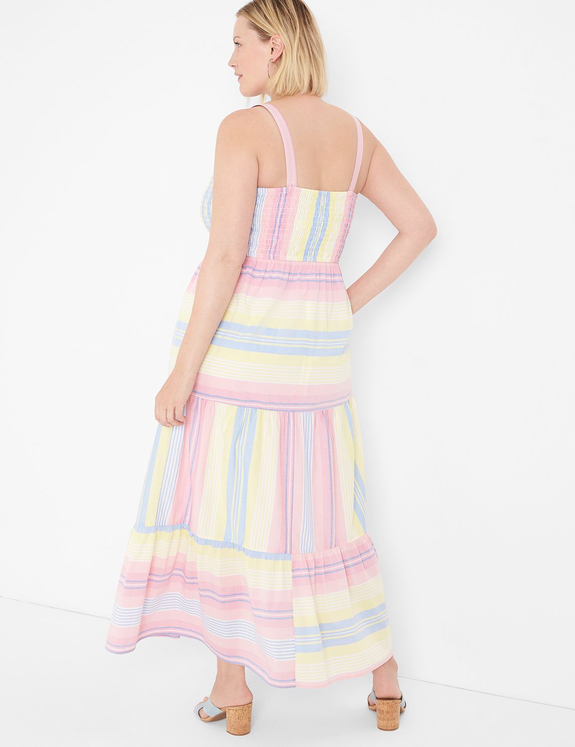 Smocked-Bodice Maxi Dress | LaneBryant