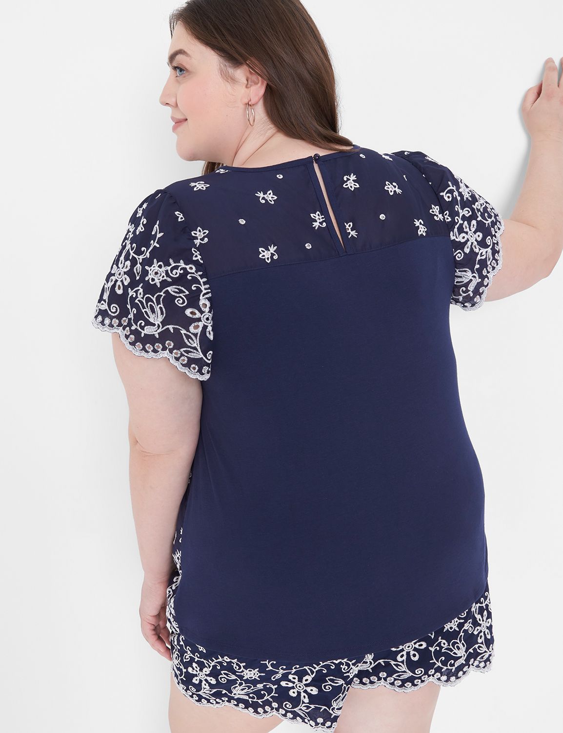 Lane bryant best sale lace top