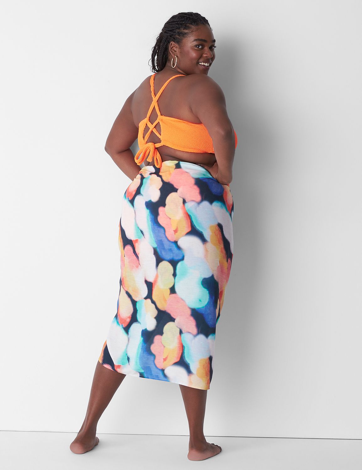 Plus size maxi outlet skirt cover up