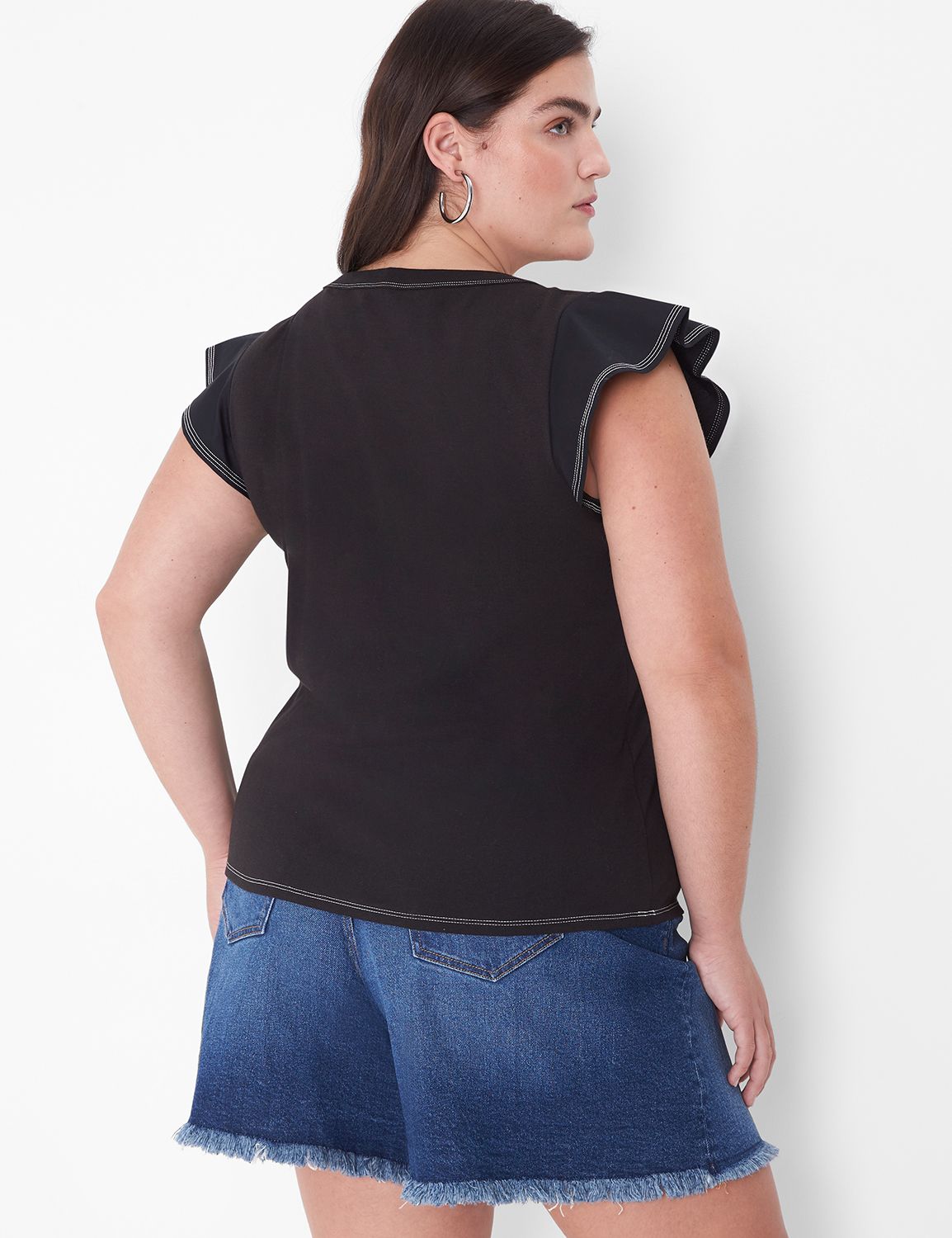 Flutter Cap SLV Top