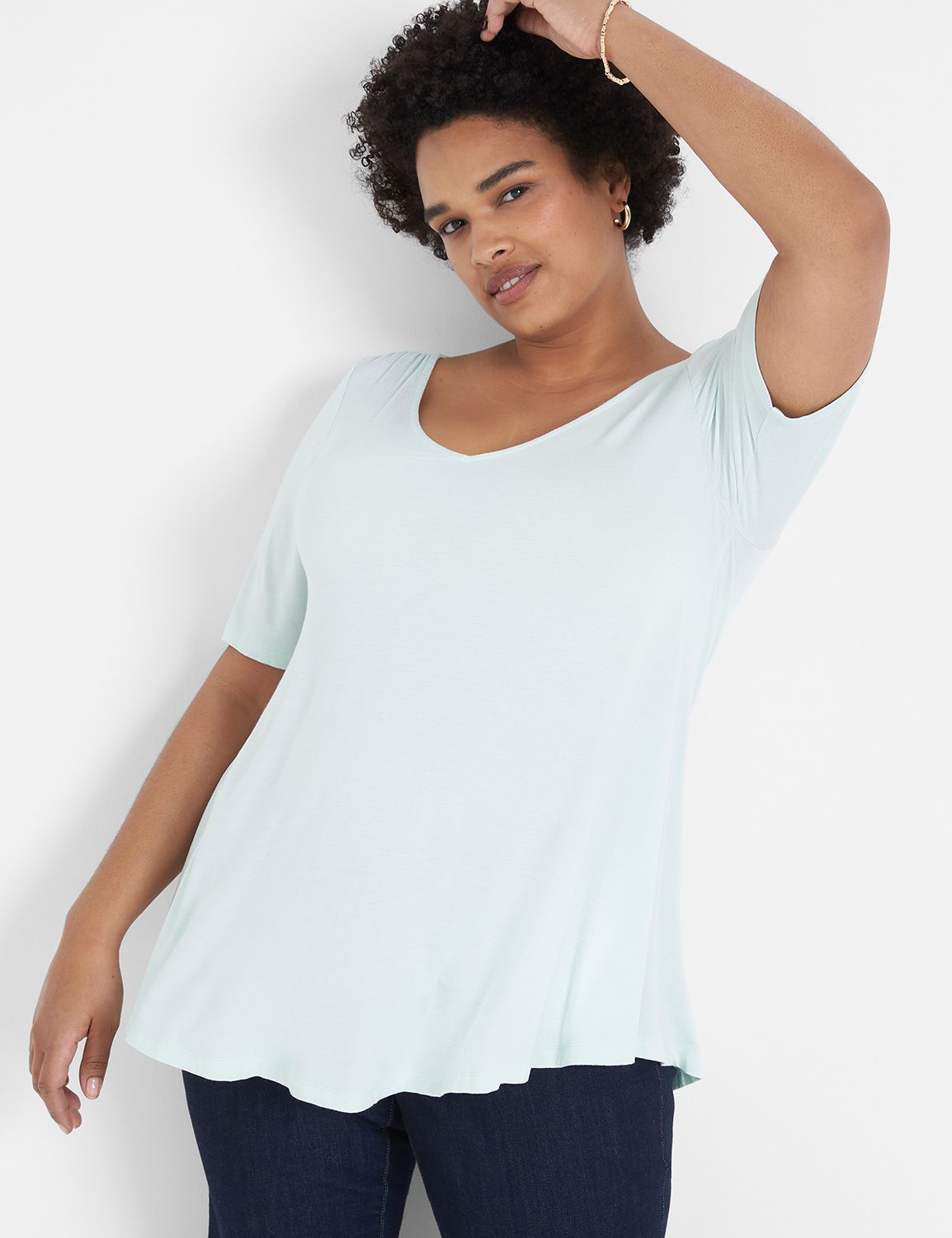 Perfect Sleeve V Neck Shoulder Ruch Product Image 3