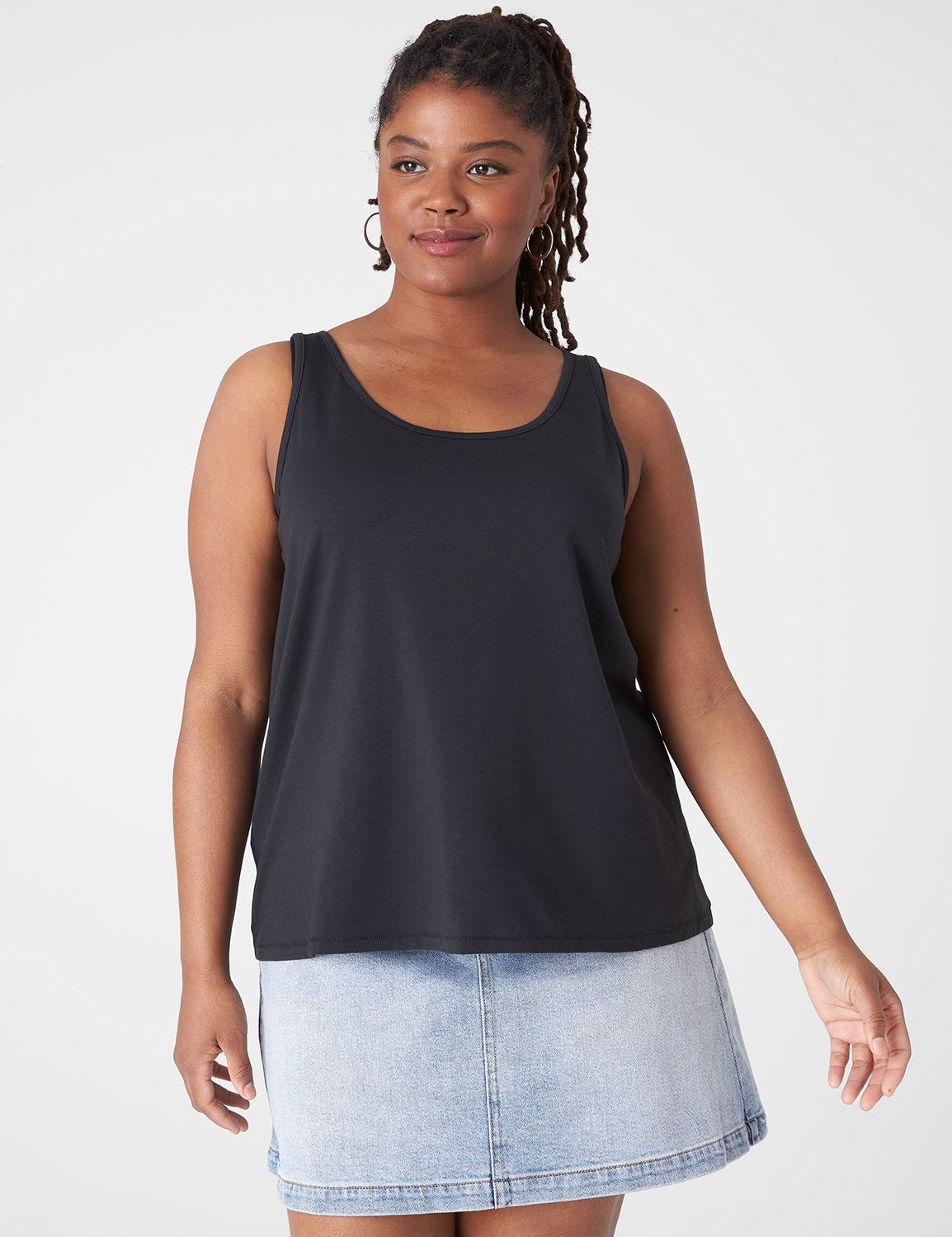 Classic Sleeveless Double Scoop Tan Product Image 1