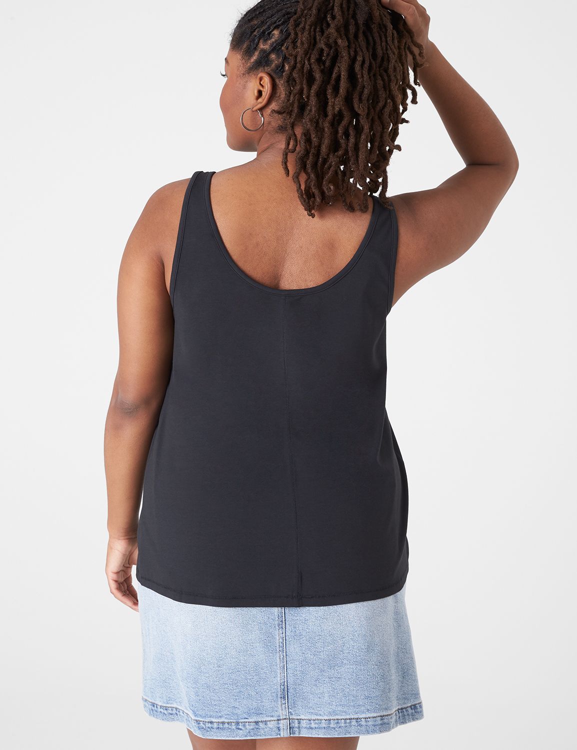 Classic Sleeveless Double Scoop Tan Product Image 2