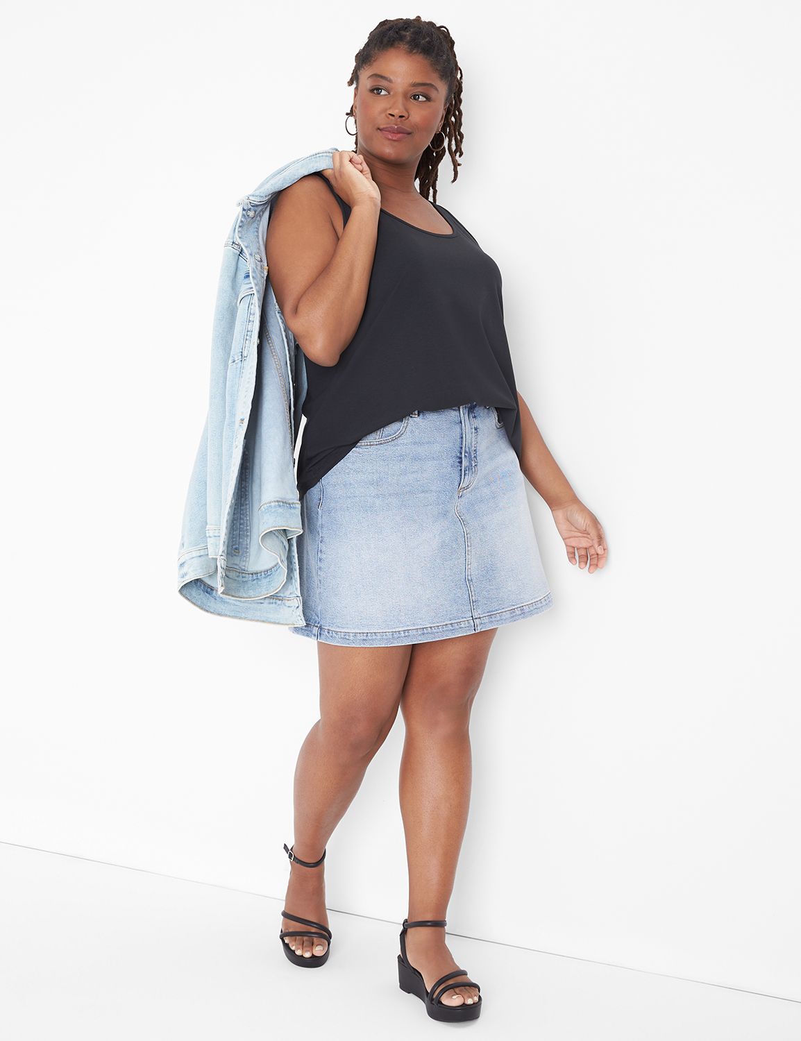 Classic Sleeveless Double Scoop Tan Product Image 3