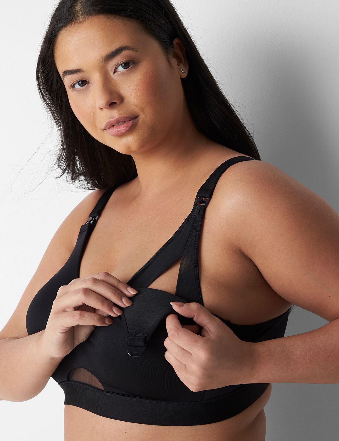 Comfy Nursing Bra Balconette With Organic Cotton and Clasps 