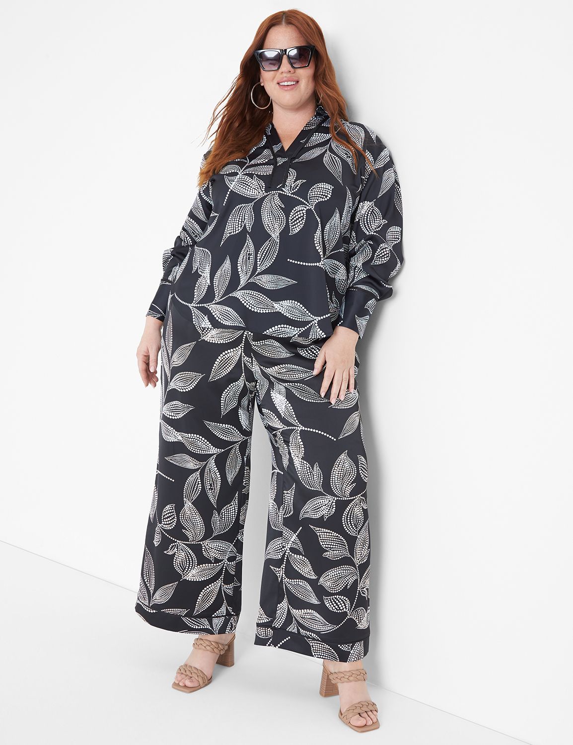 Lane bryant silk pajamas sale