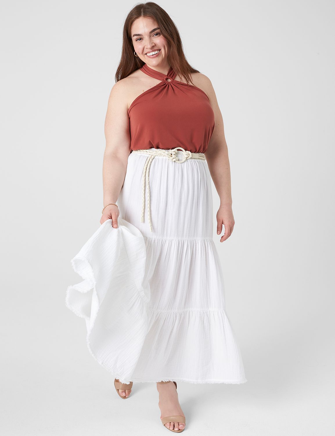 Swing Sleeveless O-Ring Halter Top Product Image 3