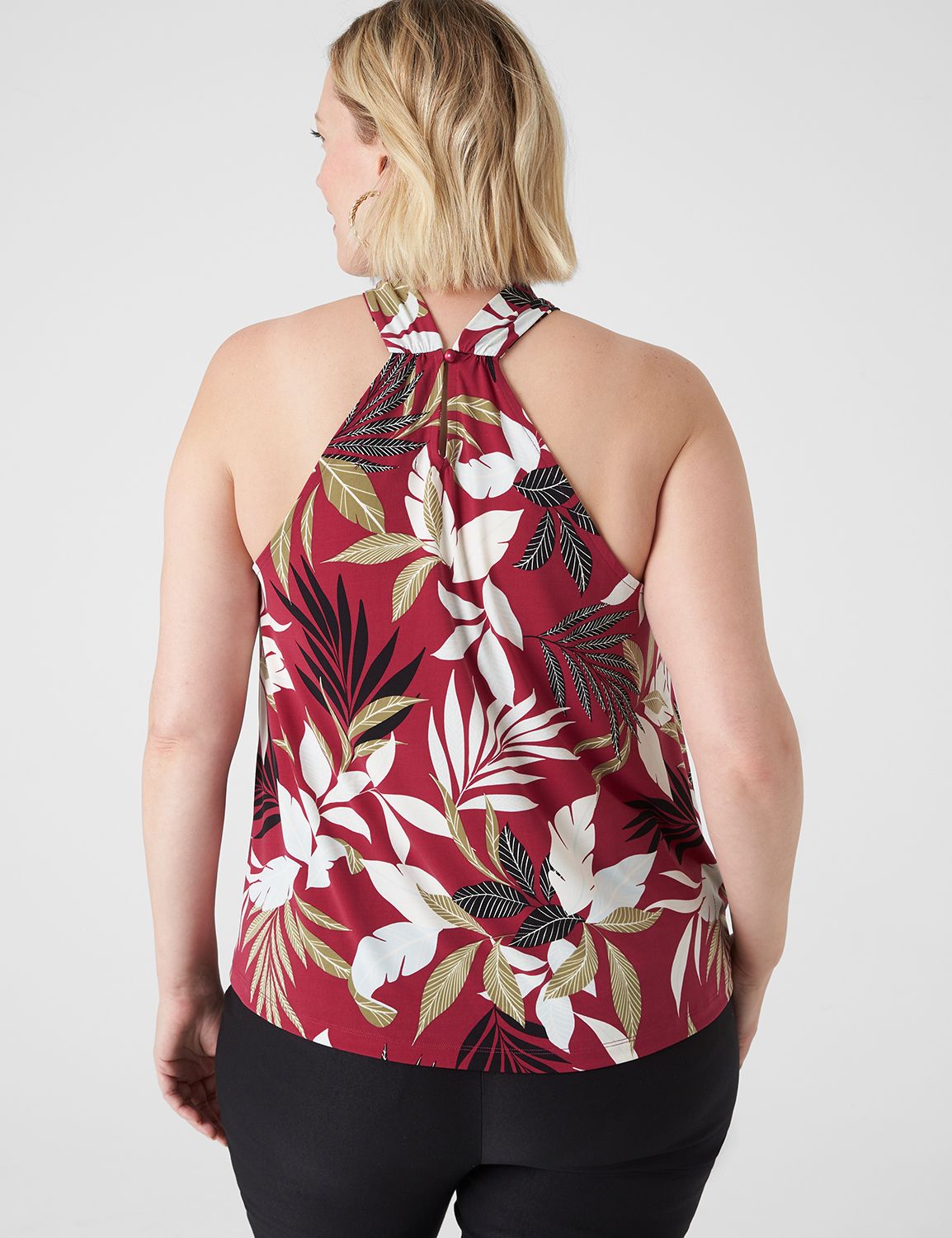 Swing Sleeveless O-Ring Halter Top | LaneBryant