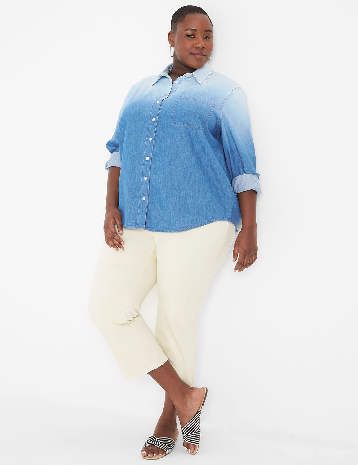 Lane bryant outlet blue jean dresses