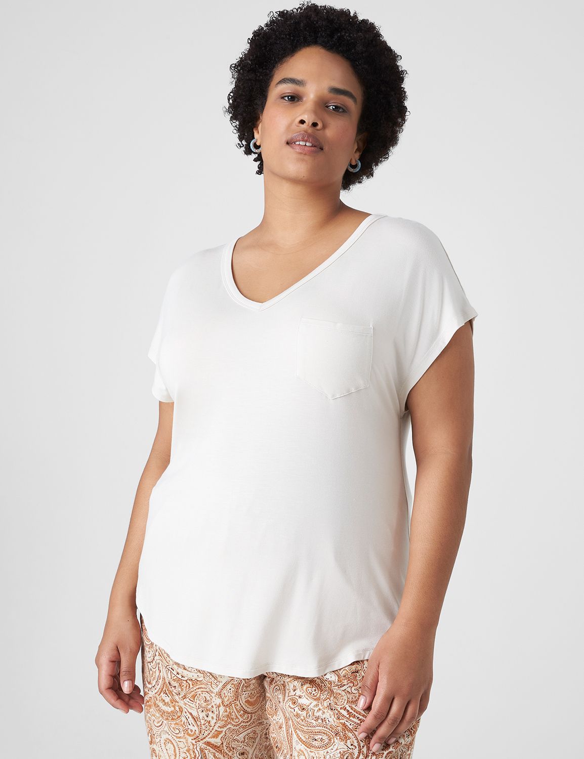 V Neck Front  Pocket Tee 1134479 Product Image 1