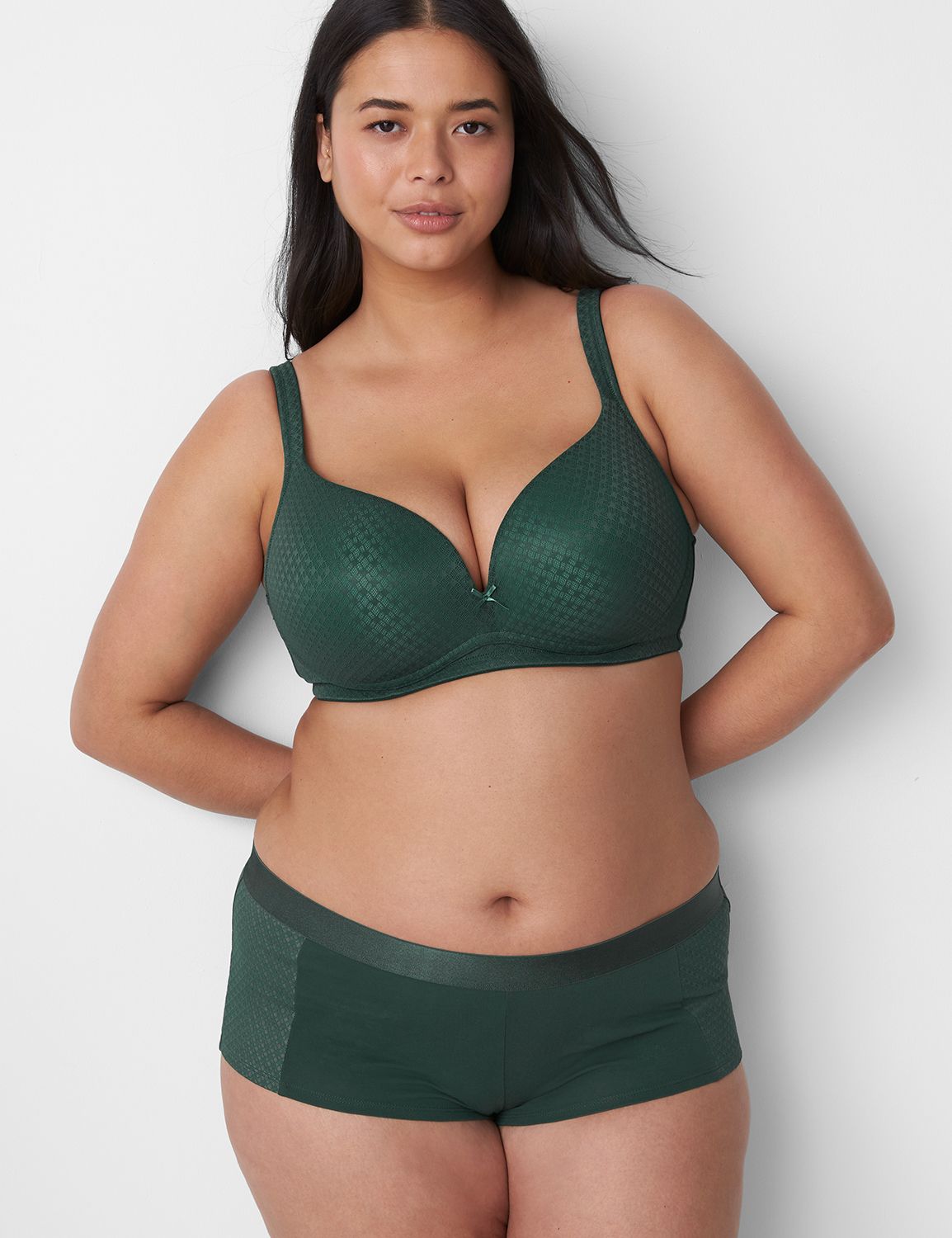 Cotton Boost Plunge NW AO Geo Lace Product Image 1