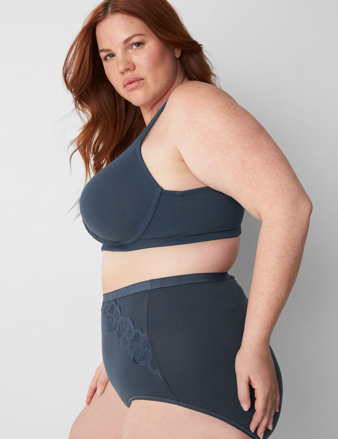 Cotton Boost Plunge NW Lace Trim 11 Product Image 3