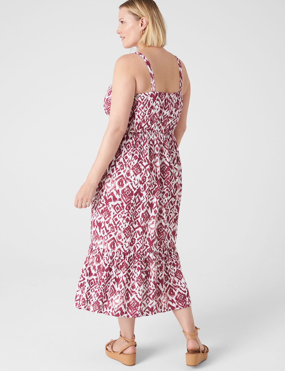 TieFront Bustier Top Midi Dress LaneBryant