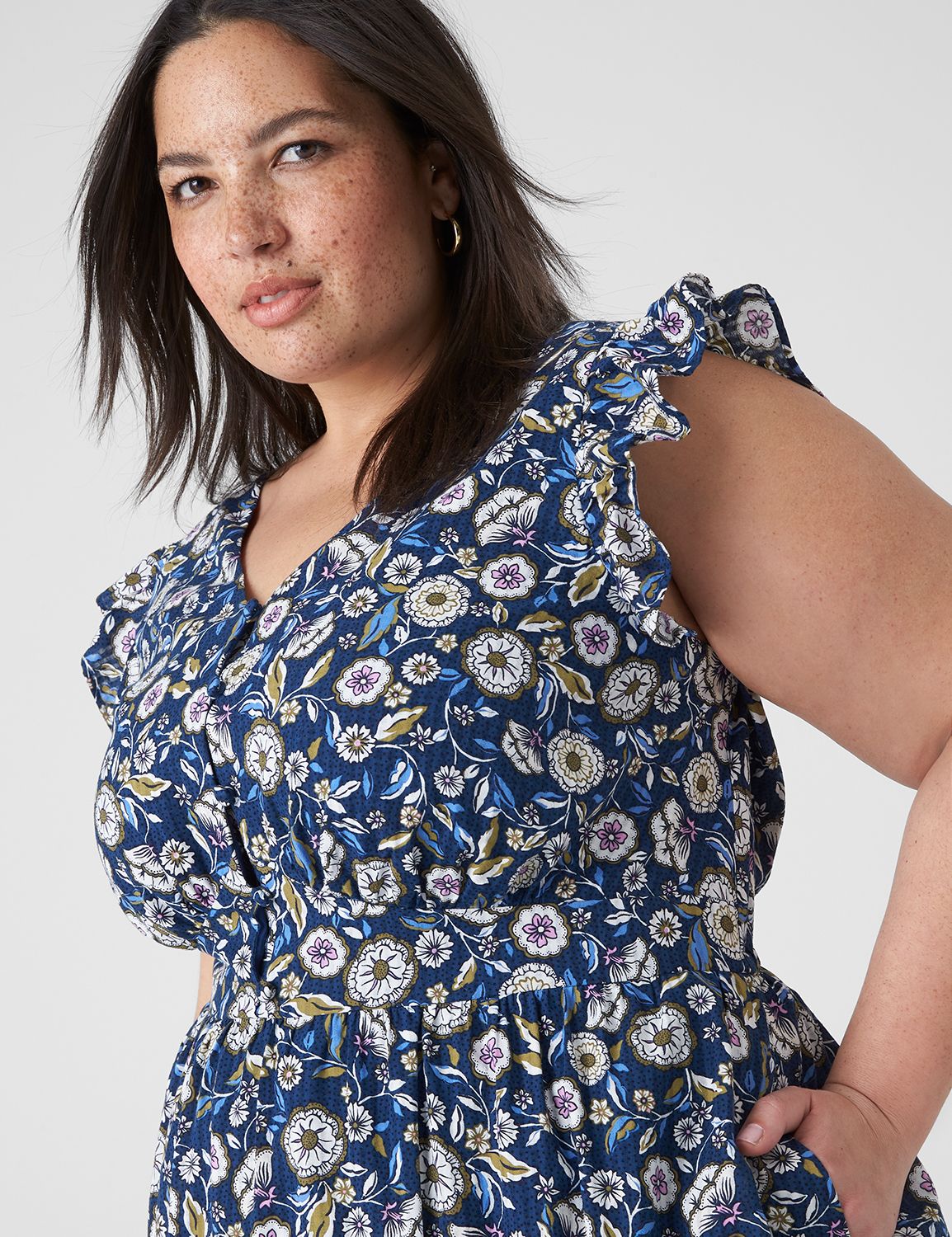 Lane bryant floral clearance dress