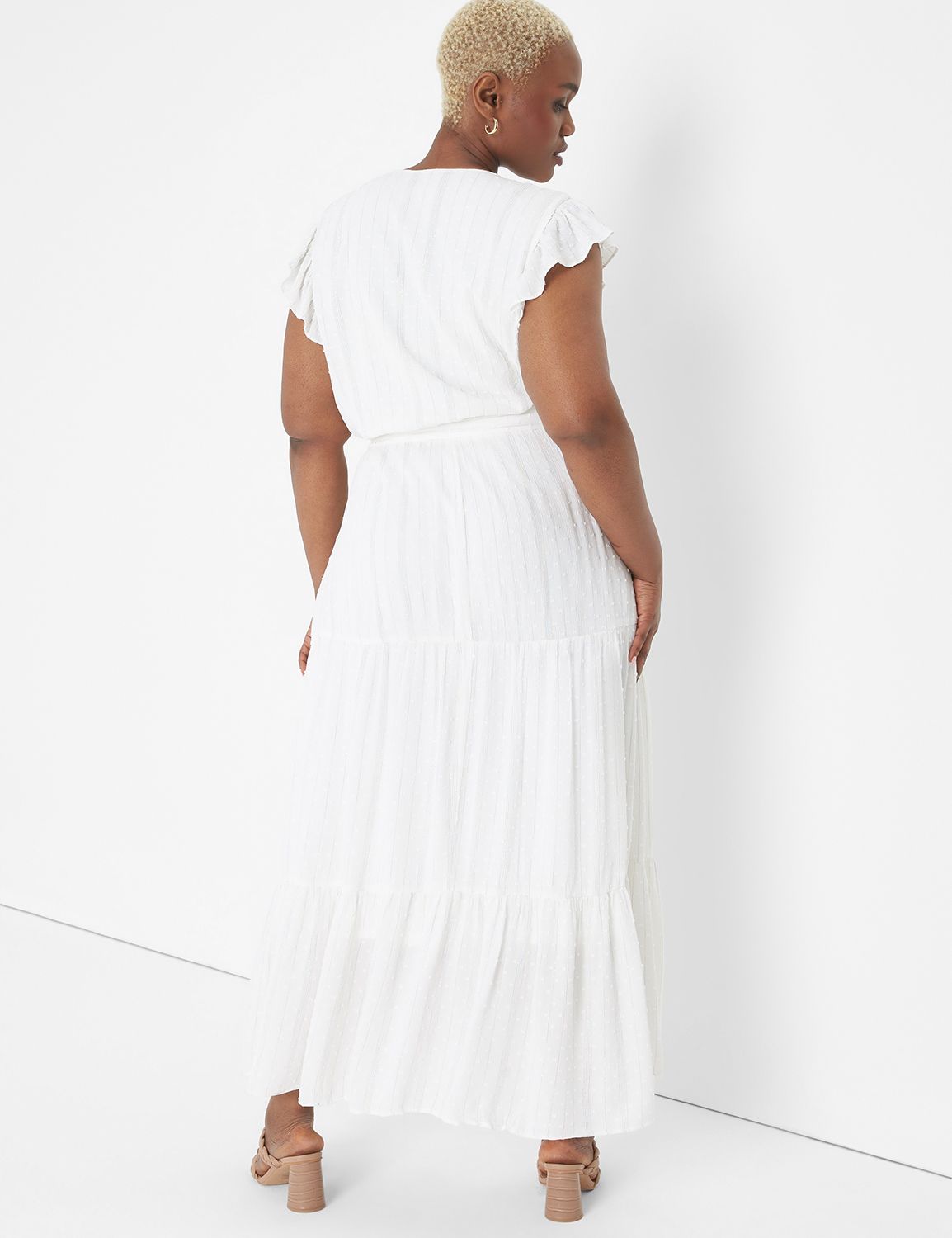 white dress layered Women's Selene Eyelet Maxi Dress | Bright White