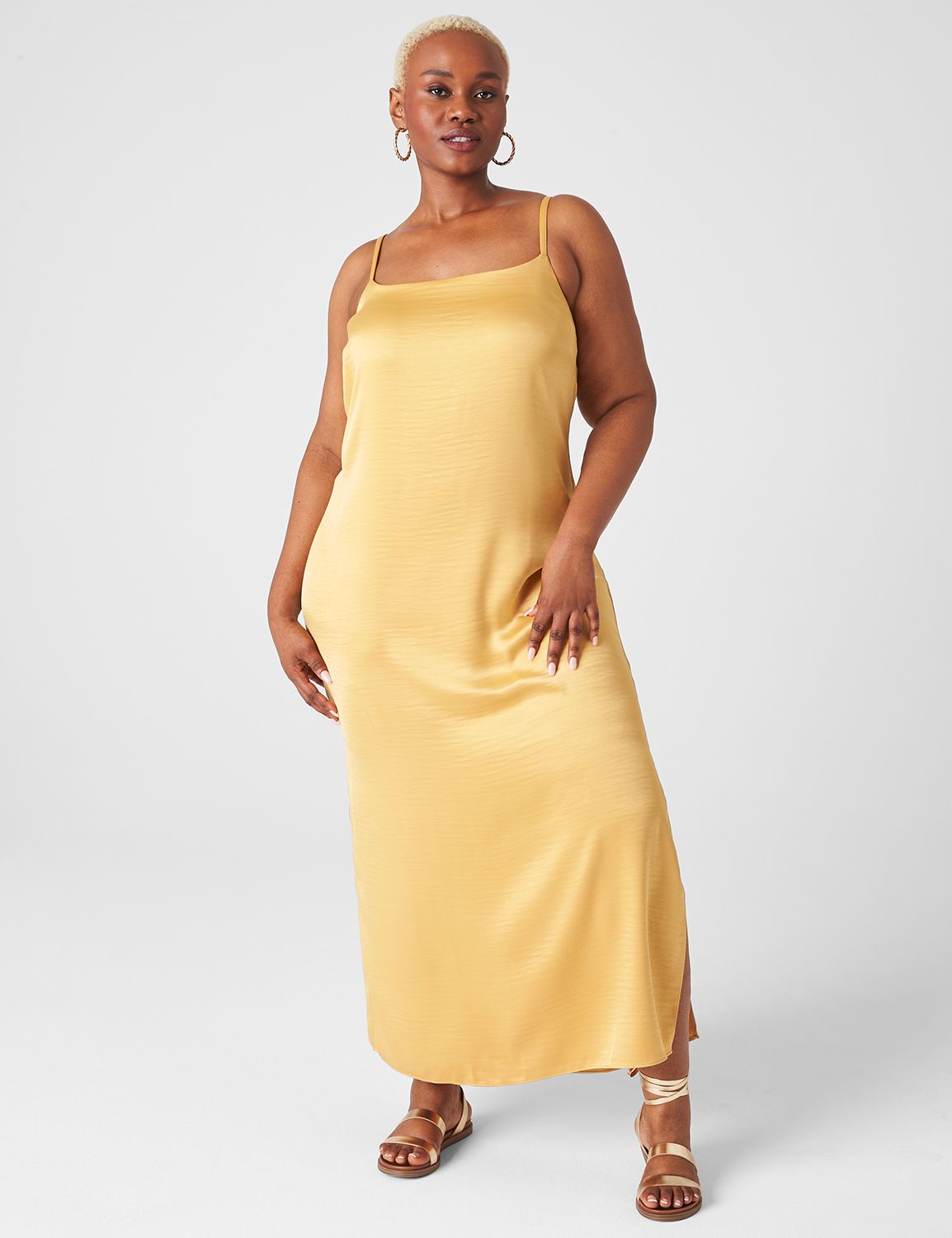 Scoop-Neck Cami Slip Dress