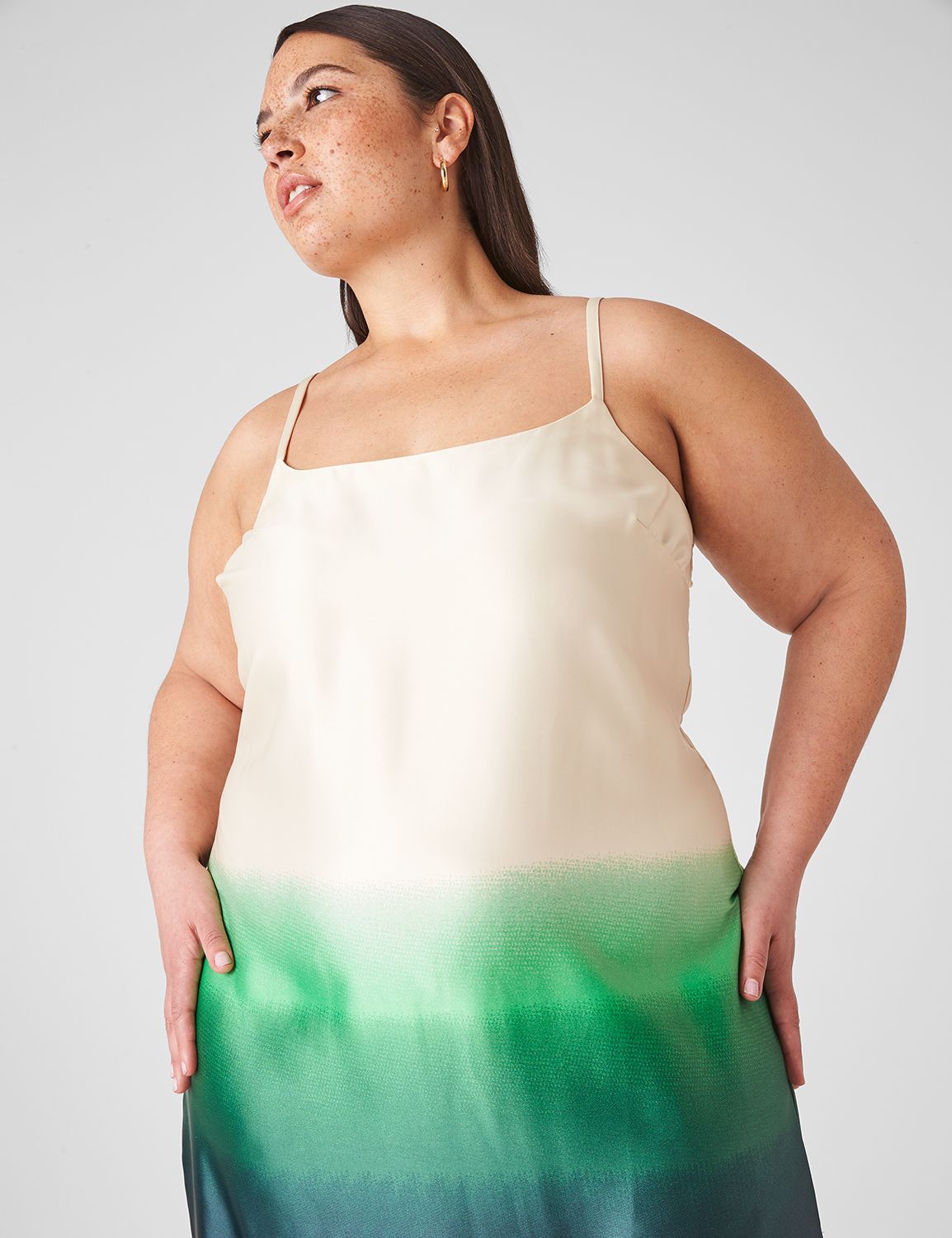 Sleeveless Scoop Neck Cami Slip Dre Product Image 3