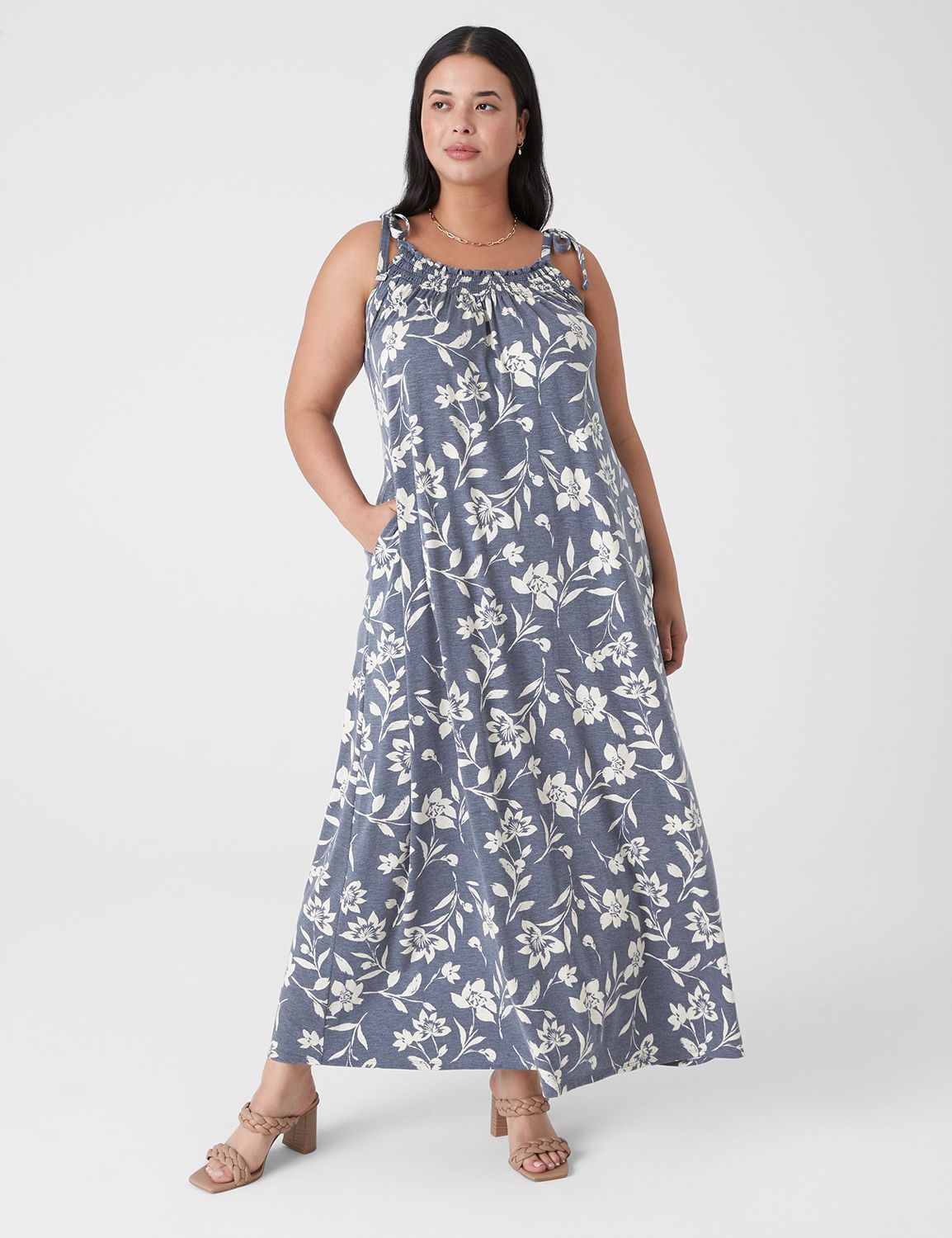 white maxi dress gameday Riley Button DOWN MAXI Kimono IN White