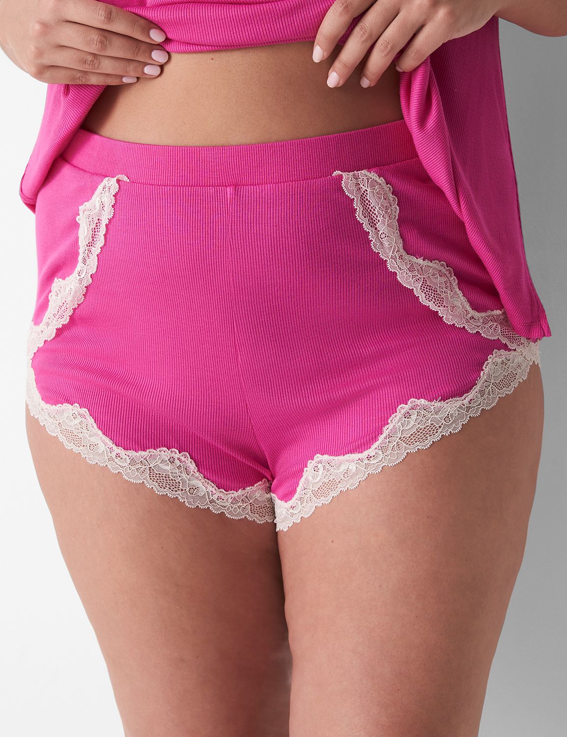 Drapey Rib Cheeky Shortie 1136513 F Product Image 3