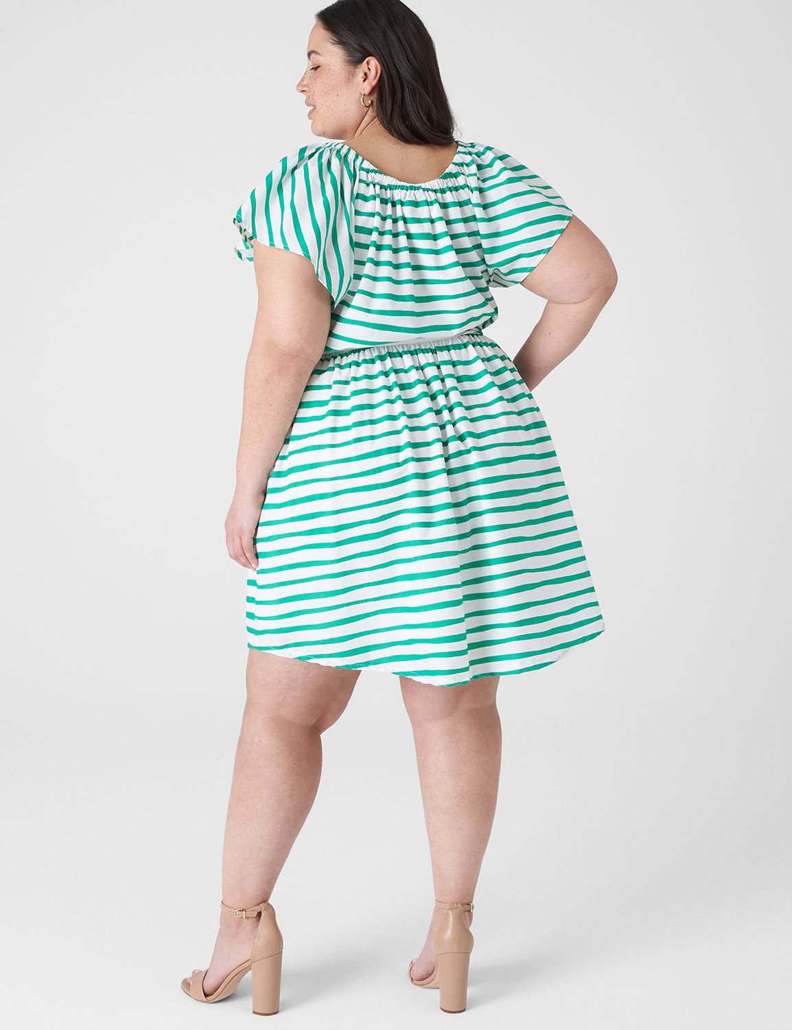 cap raglan sleeve ruched fit and fl Product Image 2