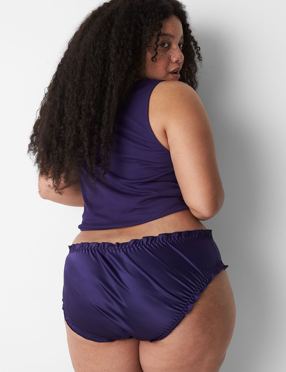 Intimates & Sleepwear, High Waist Slippery Satin Panties Plus Size Panties  Stretch Plus Size Satin