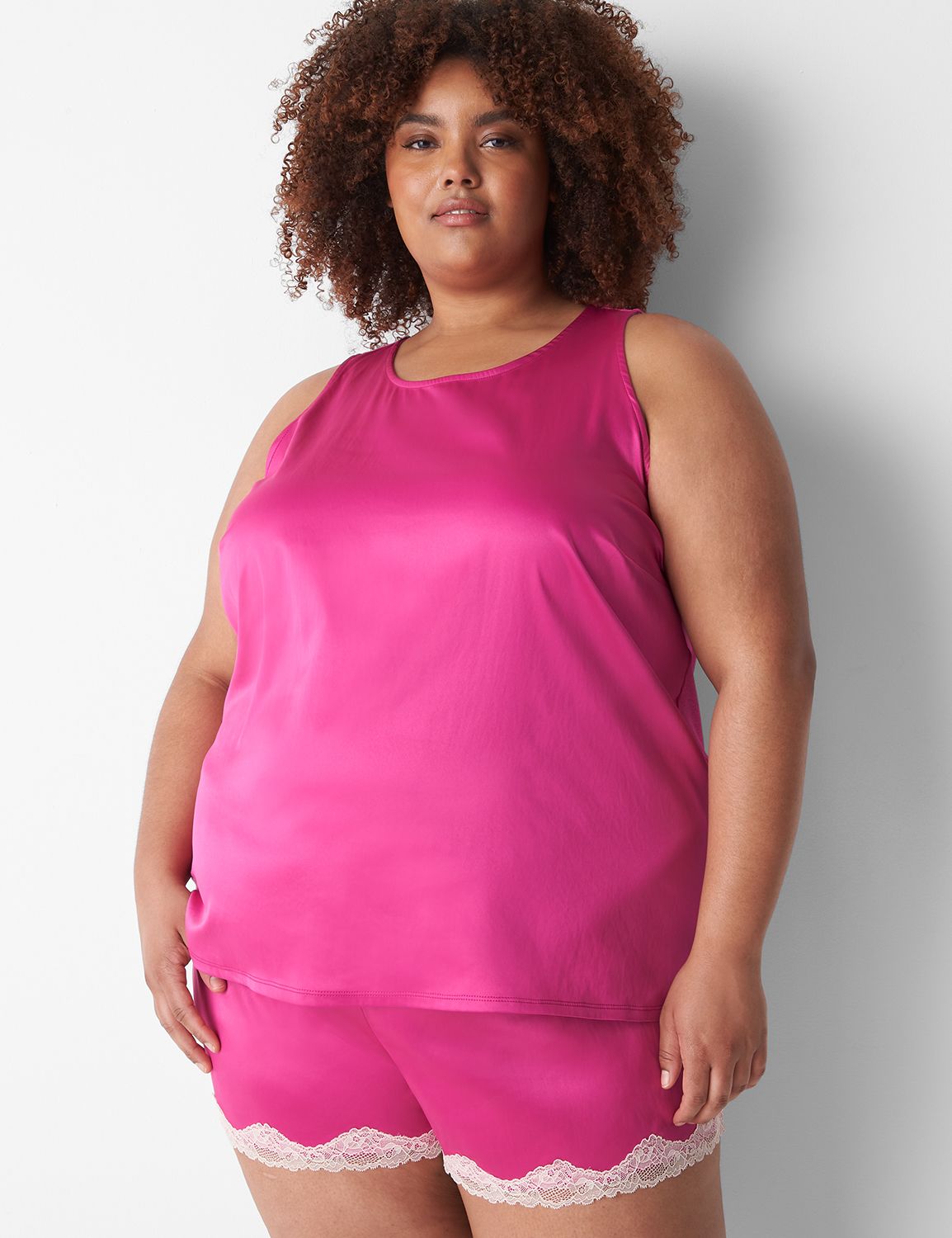 Plus size satin clearance sleepwear