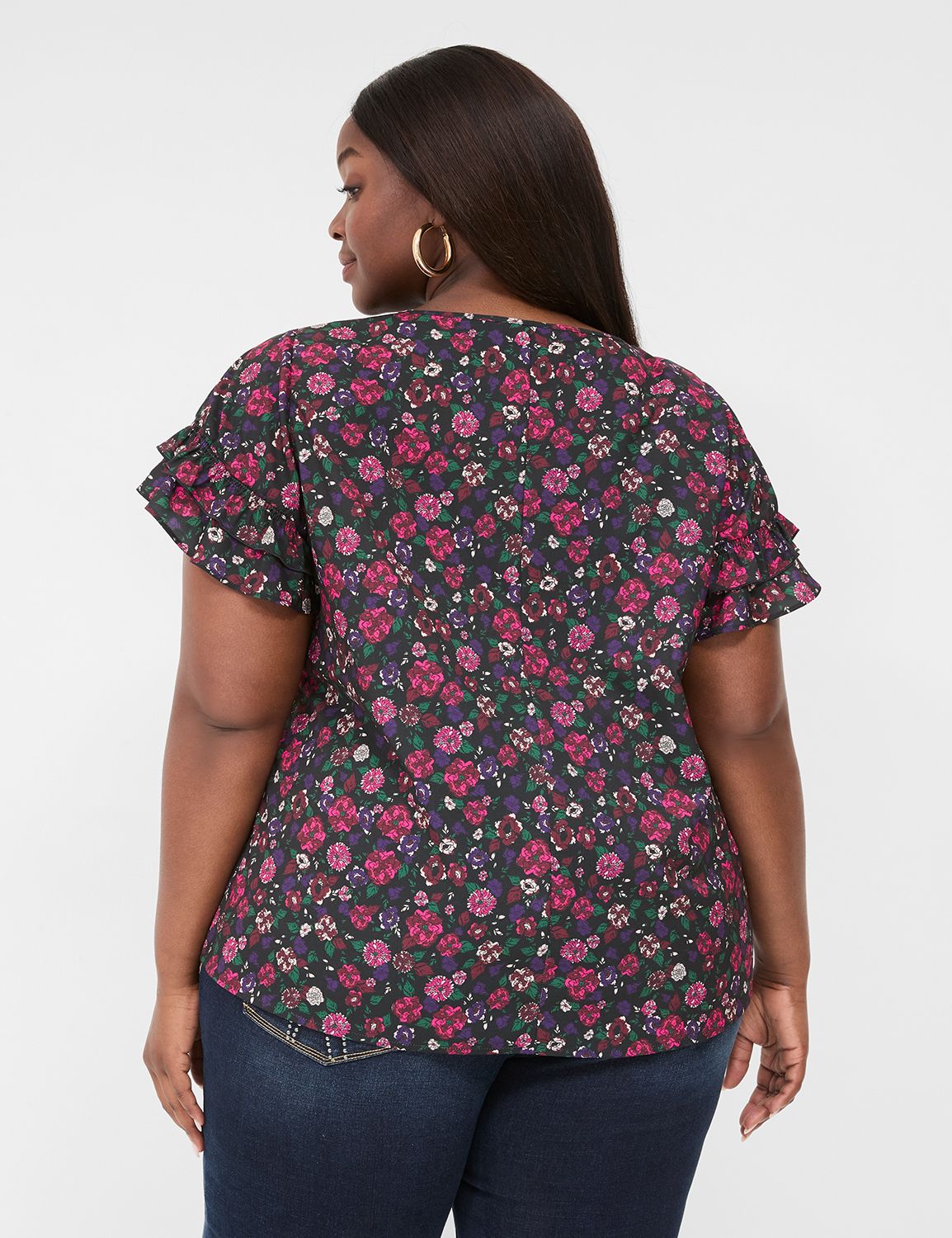 Classic Short Sleeve Flutter Crew N Product Image 2